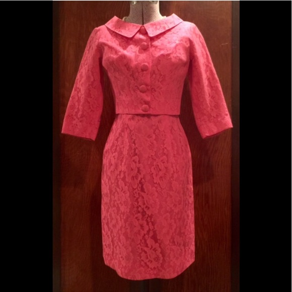 Rare SYLVIA ANN 1950's Dress & Matching Jacket Set - Picture 9 of 9